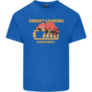 Sleeping Fox Energy Funny Lazy Anti-Social Kids T-Shirt Childrens Royal Blue