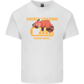 Sleeping Fox Energy Funny Lazy Anti-Social Kids T-Shirt Childrens White