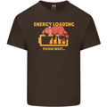 Sleeping Fox Energy Funny Lazy Anti-Social Mens Cotton T-Shirt Tee Top Dark Chocolate