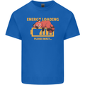Sleeping Fox Energy Funny Lazy Anti-Social Mens Cotton T-Shirt Tee Top Royal Blue