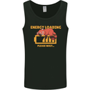 Sleeping Fox Energy Funny Lazy Anti-Social Mens Vest Tank Top Black