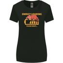 Sleeping Fox Energy Funny Lazy Anti-Social Womens Wider Cut T-Shirt Black