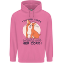 Sleeping With Her Corgi Funny Childrens Kids Hoodie Azalea
