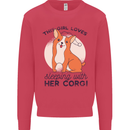 Sleeping With Her Corgi Funny Mens Sweatshirt Jumper Heliconia