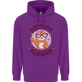 Sloth Anything I Can Do Slower Funny Childrens Kids Hoodie Purple