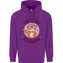 Sloth Anything I Can Do Slower Funny Childrens Kids Hoodie Purple
