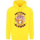 Sloth Anything I Can Do Slower Funny Childrens Kids Hoodie Yellow