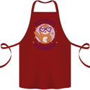 Sloth Anything I Can Do Slower Funny Cotton Apron 100% Organic Maroon