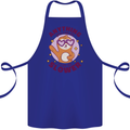 Sloth Anything I Can Do Slower Funny Cotton Apron 100% Organic Royal Blue