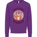 Sloth Anything I Can Do Slower Funny Kids Sweatshirt Jumper Purple
