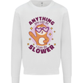 Sloth Anything I Can Do Slower Funny Kids Sweatshirt Jumper White