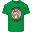 Sloth Anything I Can Do Slower Funny Kids T-Shirt Childrens Irish Green