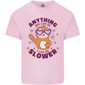 Sloth Anything I Can Do Slower Funny Kids T-Shirt Childrens Light Pink