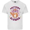 Sloth Anything I Can Do Slower Funny Kids T-Shirt Childrens White