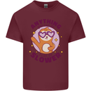 Sloth Anything I Can Do Slower Funny Mens Cotton T-Shirt Tee Top Maroon