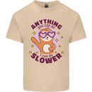 Sloth Anything I Can Do Slower Funny Mens Cotton T-Shirt Tee Top Sand