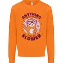 Sloth Anything I Can Do Slower Funny Mens Sweatshirt Jumper Orange