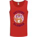 Sloth Anything I Can Do Slower Funny Mens Vest Tank Top Red