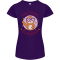 Sloth Anything I Can Do Slower Funny Womens Petite Cut T-Shirt Purple