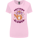 Sloth Anything I Can Do Slower Funny Womens Wider Cut T-Shirt Light Pink
