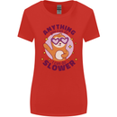 Sloth Anything I Can Do Slower Funny Womens Wider Cut T-Shirt Red
