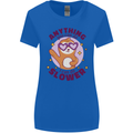 Sloth Anything I Can Do Slower Funny Womens Wider Cut T-Shirt Royal Blue