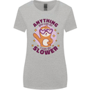 Sloth Anything I Can Do Slower Funny Womens Wider Cut T-Shirt Sports Grey