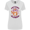 Sloth Anything I Can Do Slower Funny Womens Wider Cut T-Shirt White