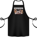 Sloth Board Games Funny Cotton Apron 100% Organic Black