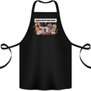 Sloth Board Games Funny Cotton Apron 100% Organic Black
