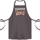 Sloth Board Games Funny Cotton Apron 100% Organic Dark Grey