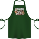 Sloth Board Games Funny Cotton Apron 100% Organic Forest Green