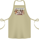 Sloth Board Games Funny Cotton Apron 100% Organic Khaki