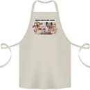 Sloth Board Games Funny Cotton Apron 100% Organic Natural