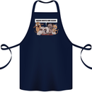 Sloth Board Games Funny Cotton Apron 100% Organic Navy Blue