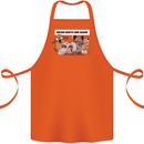 Sloth Board Games Funny Cotton Apron 100% Organic Orange
