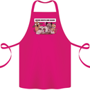 Sloth Board Games Funny Cotton Apron 100% Organic Pink