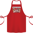 Sloth Board Games Funny Cotton Apron 100% Organic Red
