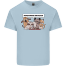 Sloth Board Games Funny Kids T-Shirt Childrens Light Blue