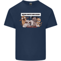 Sloth Board Games Funny Kids T-Shirt Childrens Navy Blue