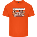 Sloth Board Games Funny Kids T-Shirt Childrens Orange
