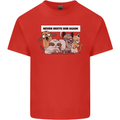 Sloth Board Games Funny Kids T-Shirt Childrens Red