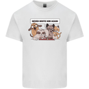 Sloth Board Games Funny Kids T-Shirt Childrens White