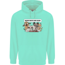 Sloth Board Games Funny Mens 80% Cotton Hoodie Peppermint