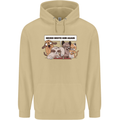Sloth Board Games Funny Mens 80% Cotton Hoodie Sand