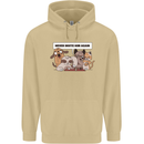 Sloth Board Games Funny Mens 80% Cotton Hoodie Sand