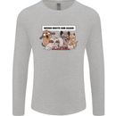 Sloth Board Games Funny Mens Long Sleeve T-Shirt Sports Grey