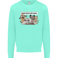 Sloth Board Games Funny Mens Sweatshirt Jumper Peppermint