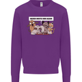 Sloth Board Games Funny Mens Sweatshirt Jumper Purple