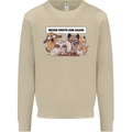 Sloth Board Games Funny Mens Sweatshirt Jumper Sand